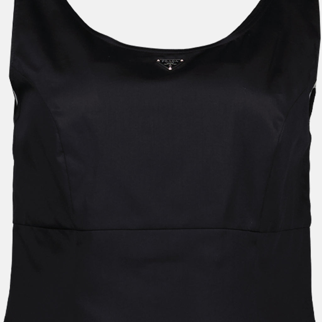 드레스 Robe droite Prada 검은색 Femme