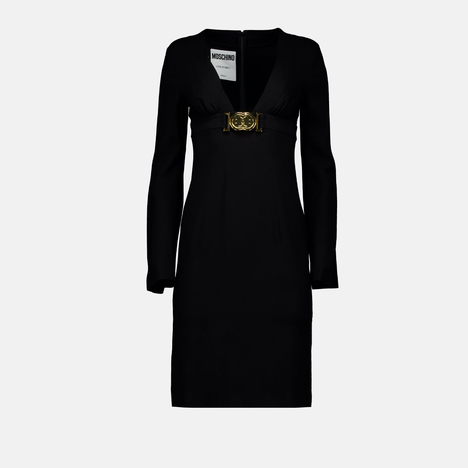 Vestidos Vestido Direito Moschino Preto Femme