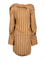 Vestidos Robe en crêpe Fendi Marrom Femme