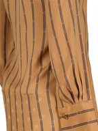Vestidos Robe en crêpe Fendi Marrom Femme