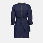 Vestidos Robe en denim Fendi azul oscuro Femme