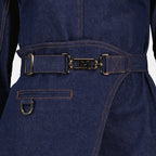 Vestidos Robe en denim Fendi azul oscuro Femme