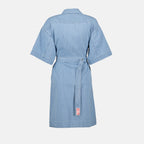 Robe en denim bleu