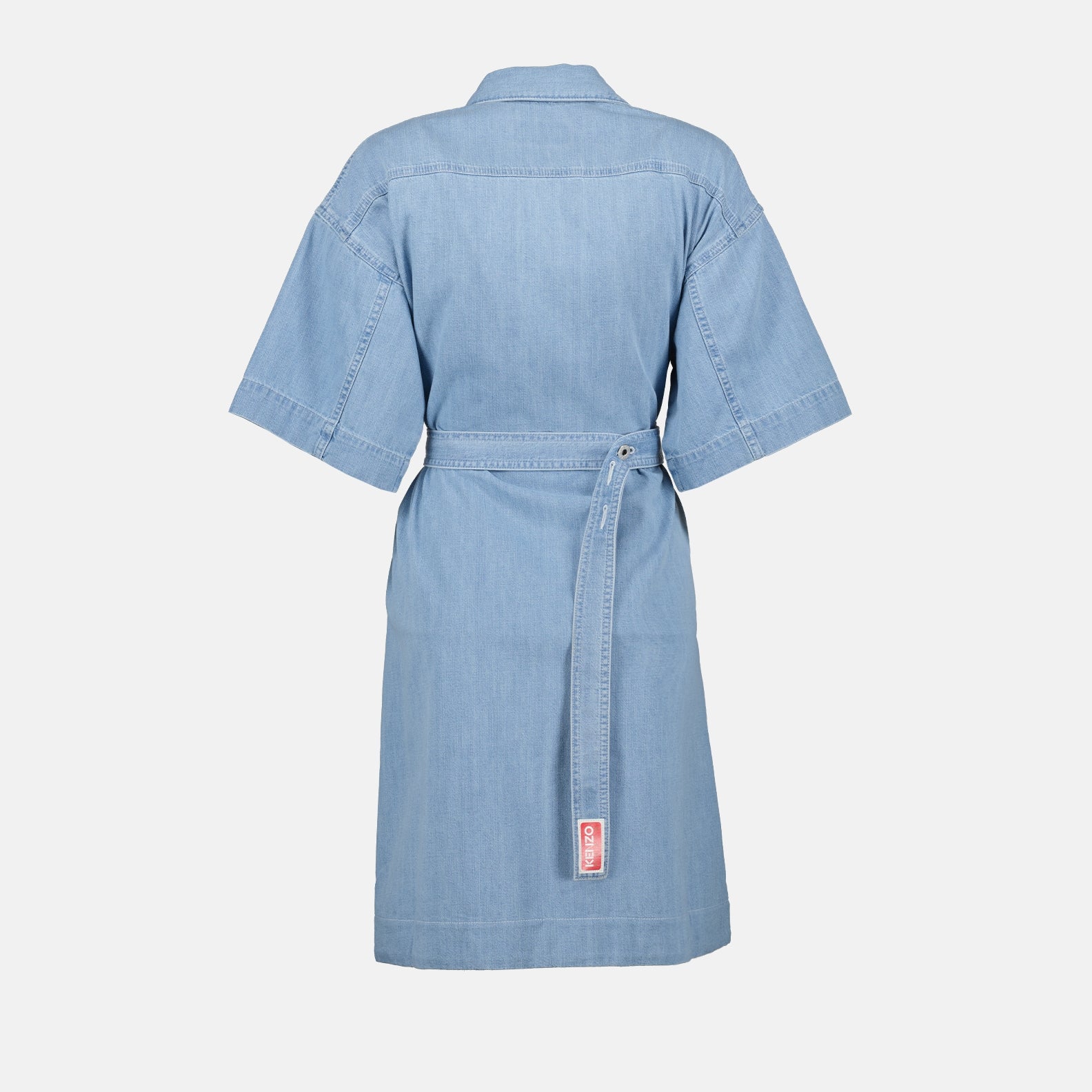 Robe en denim bleu