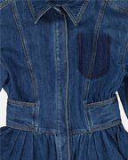 Vestidos Vestido de Denim Alexander McQueen Azul escuro Femme