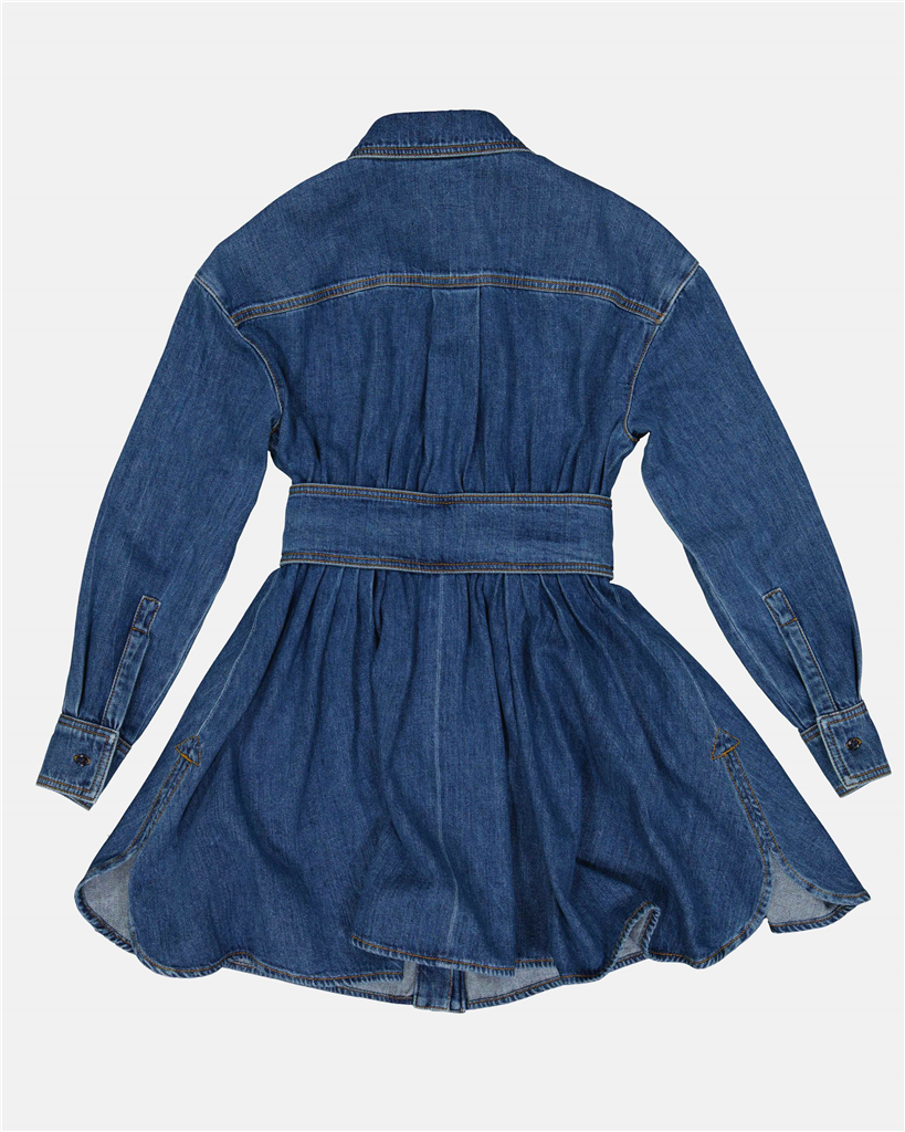 Vestidos Vestido de Denim Alexander McQueen Azul escuro Femme