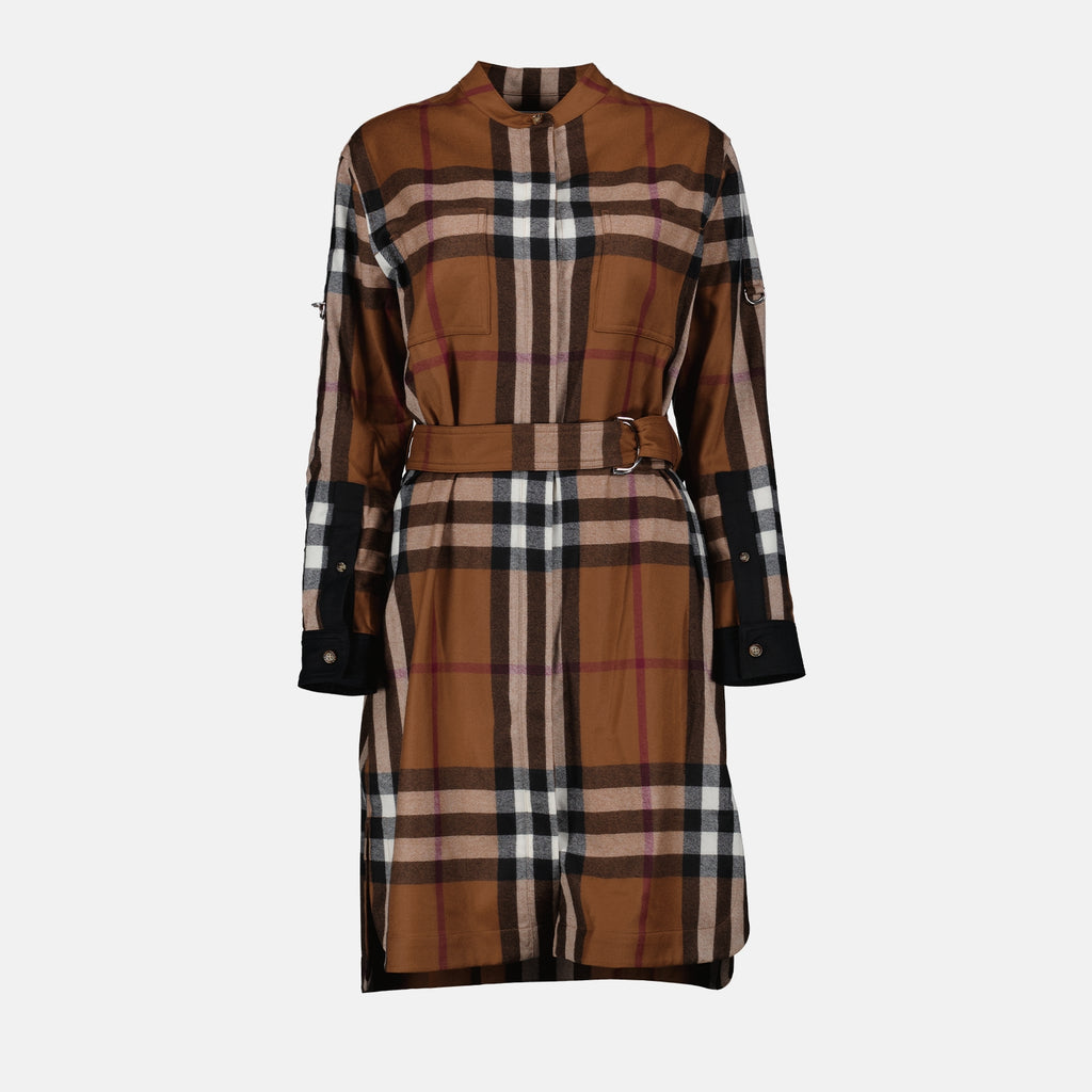 Robes Robe Sofia à carreaux Burberry Marron Femme