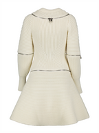 드레스 Robe en maille Alexander McQueen 베이지 Femme