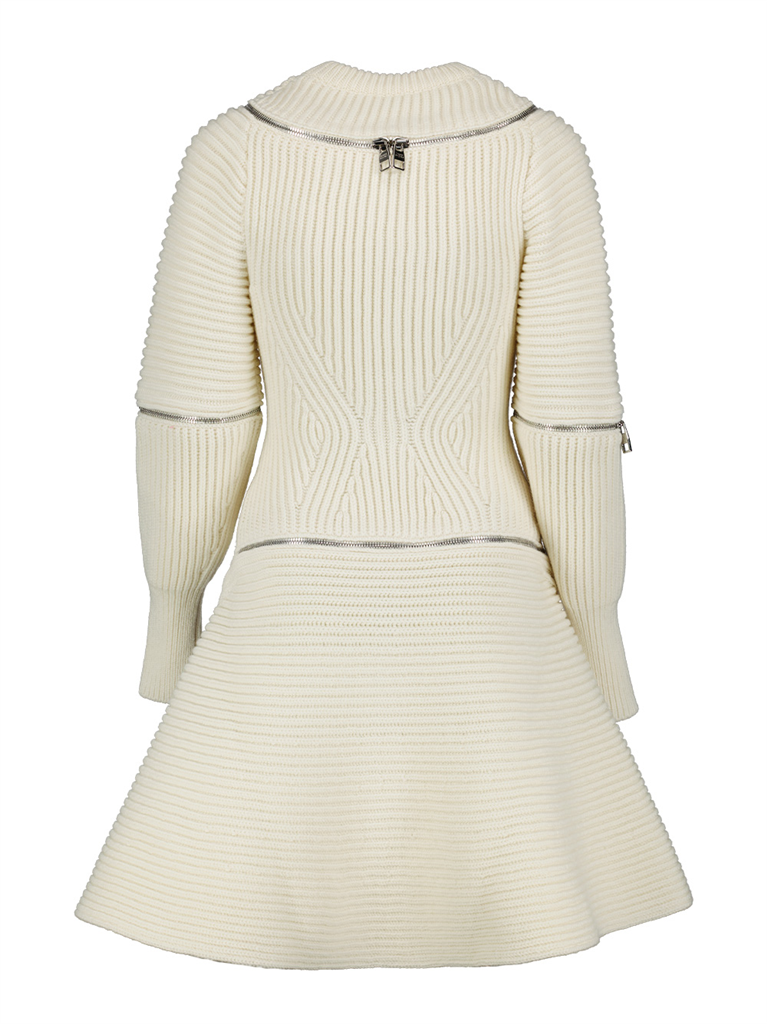 Vestidos Robe en maille Alexander McQueen Bege Femme