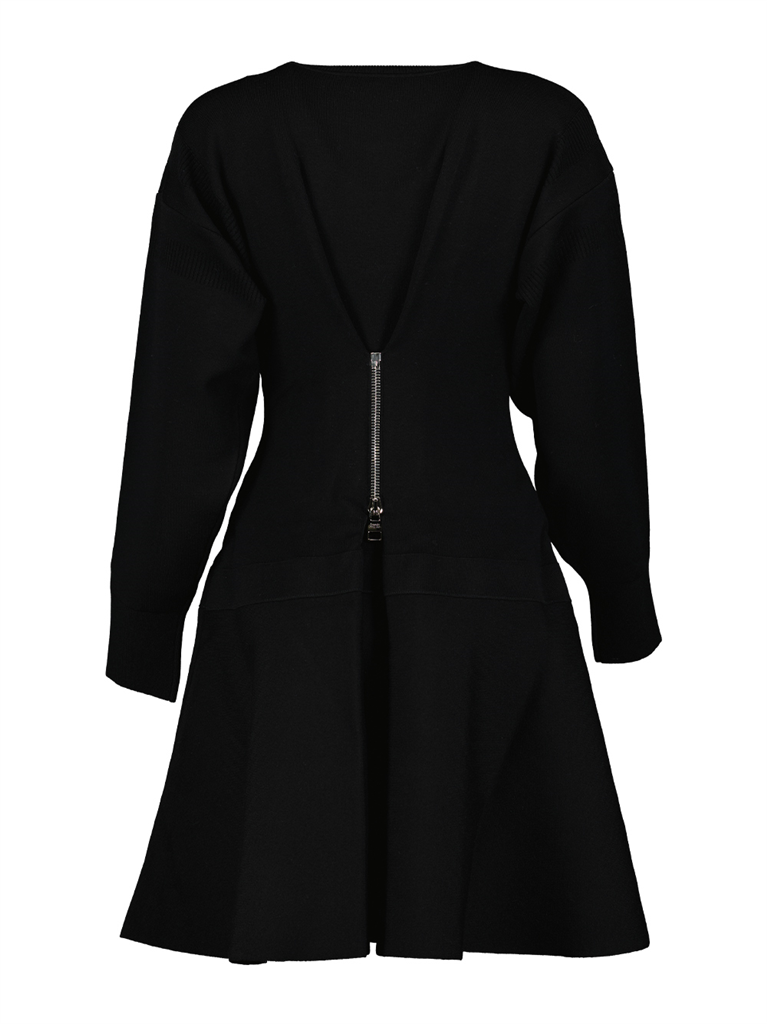 Vestidos Robe en laine noire Alexander McQueen Preto Femme