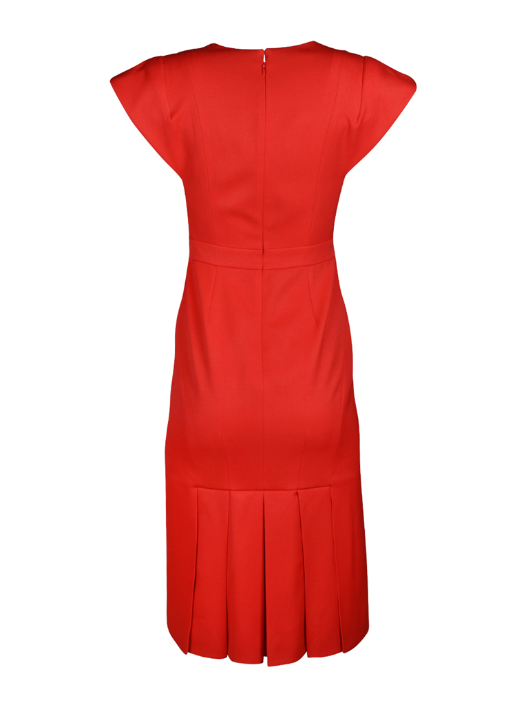 Vestidos Robe en laine Alexander McQueen Vermelho Femme