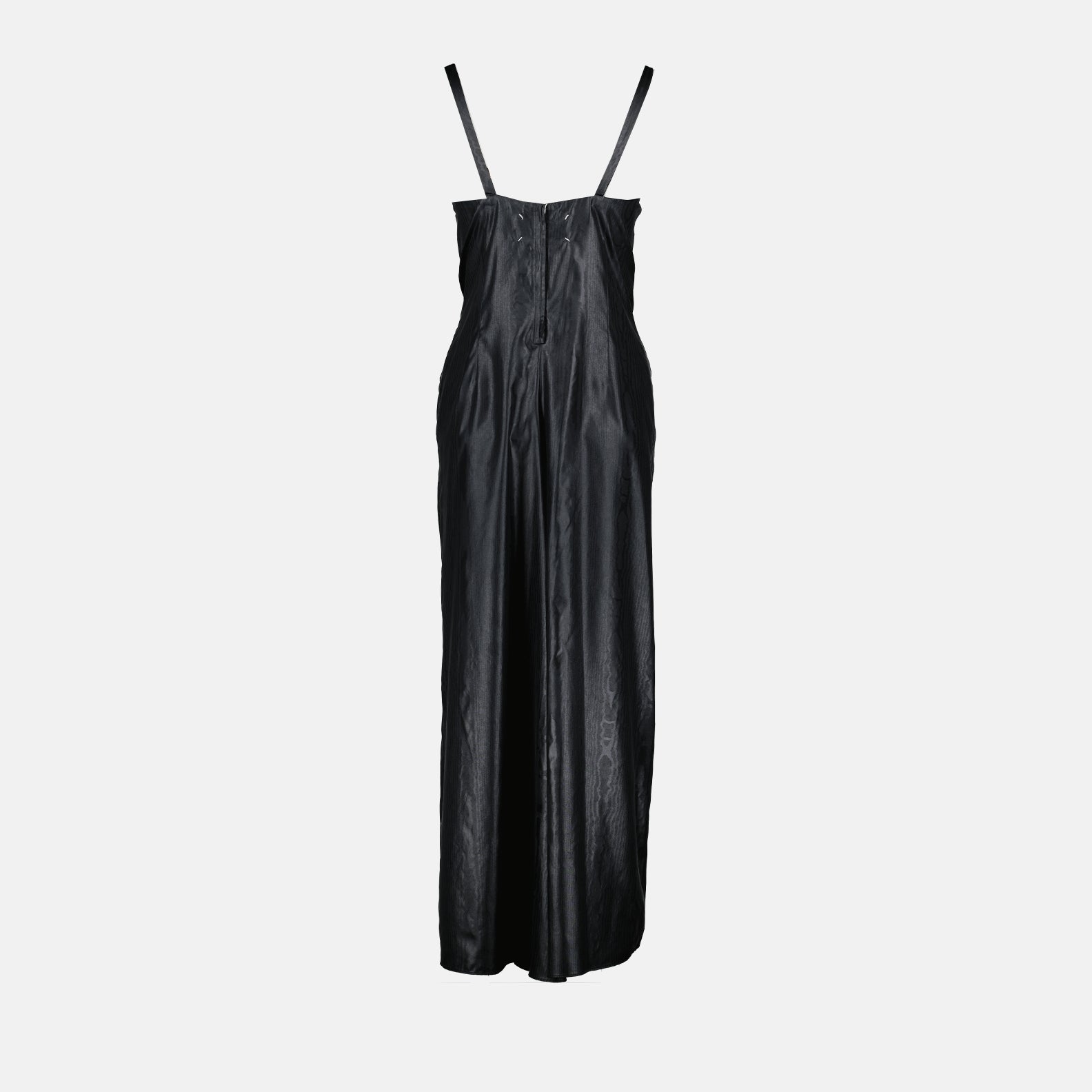 Vestidos Robe en moiré Maison Margiela Preto Femme