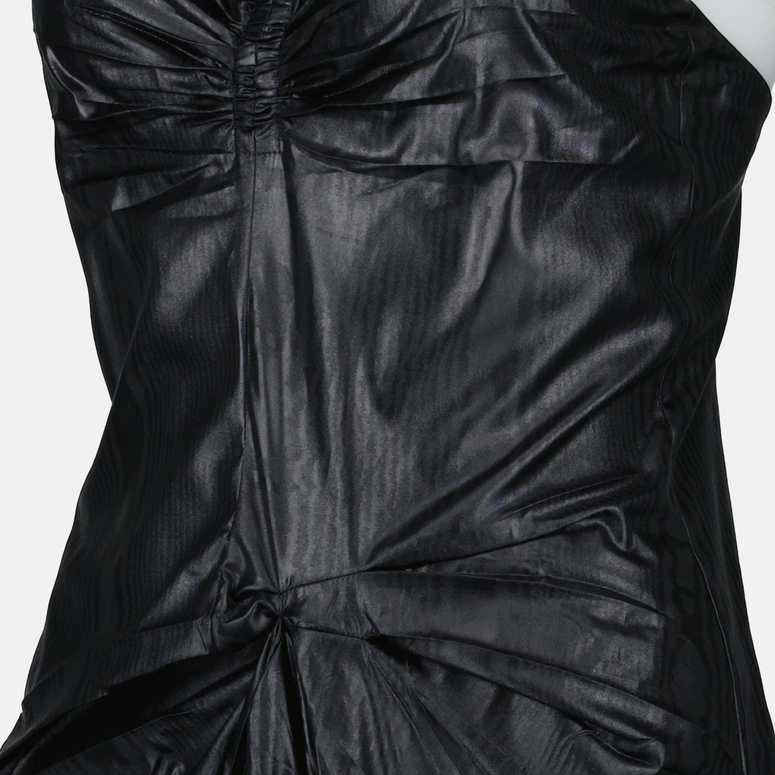 Vestidos Robe en moiré Maison Margiela Preto Femme