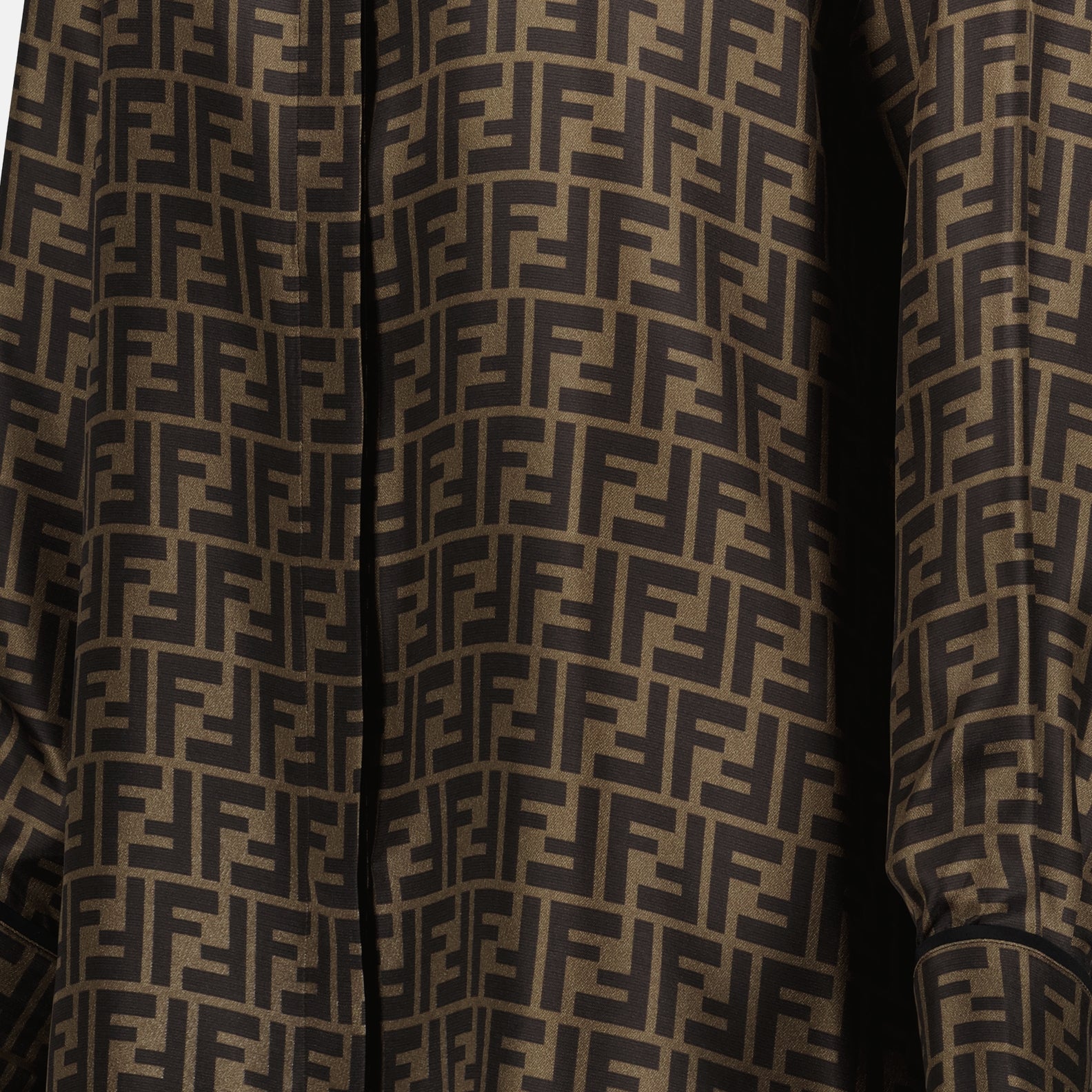 Robes Robe en sergé Fendi Marron Femme