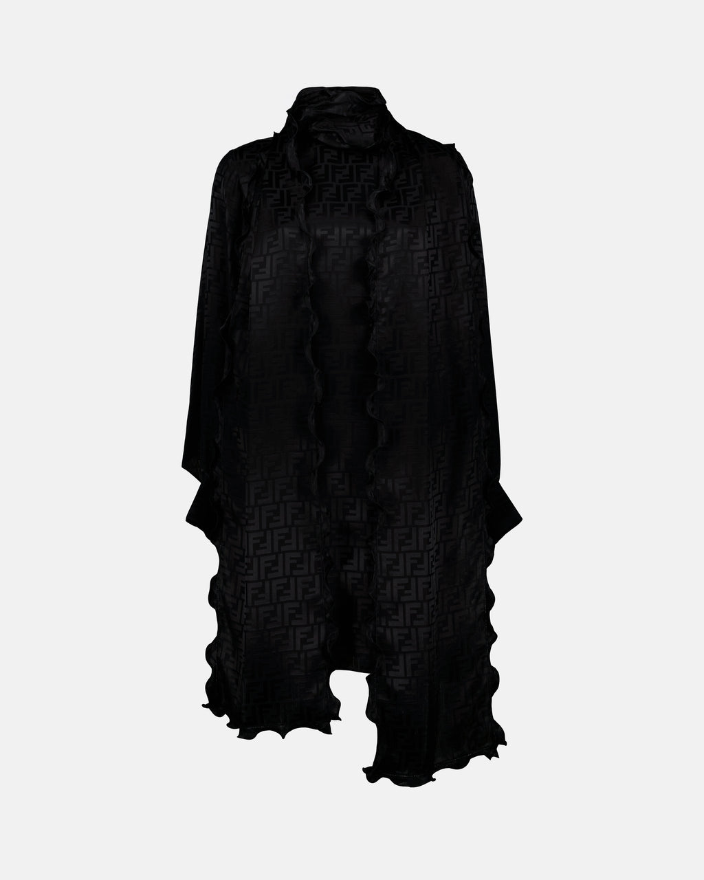 Vestidos Robe en soie FF Fendi Preto Femme