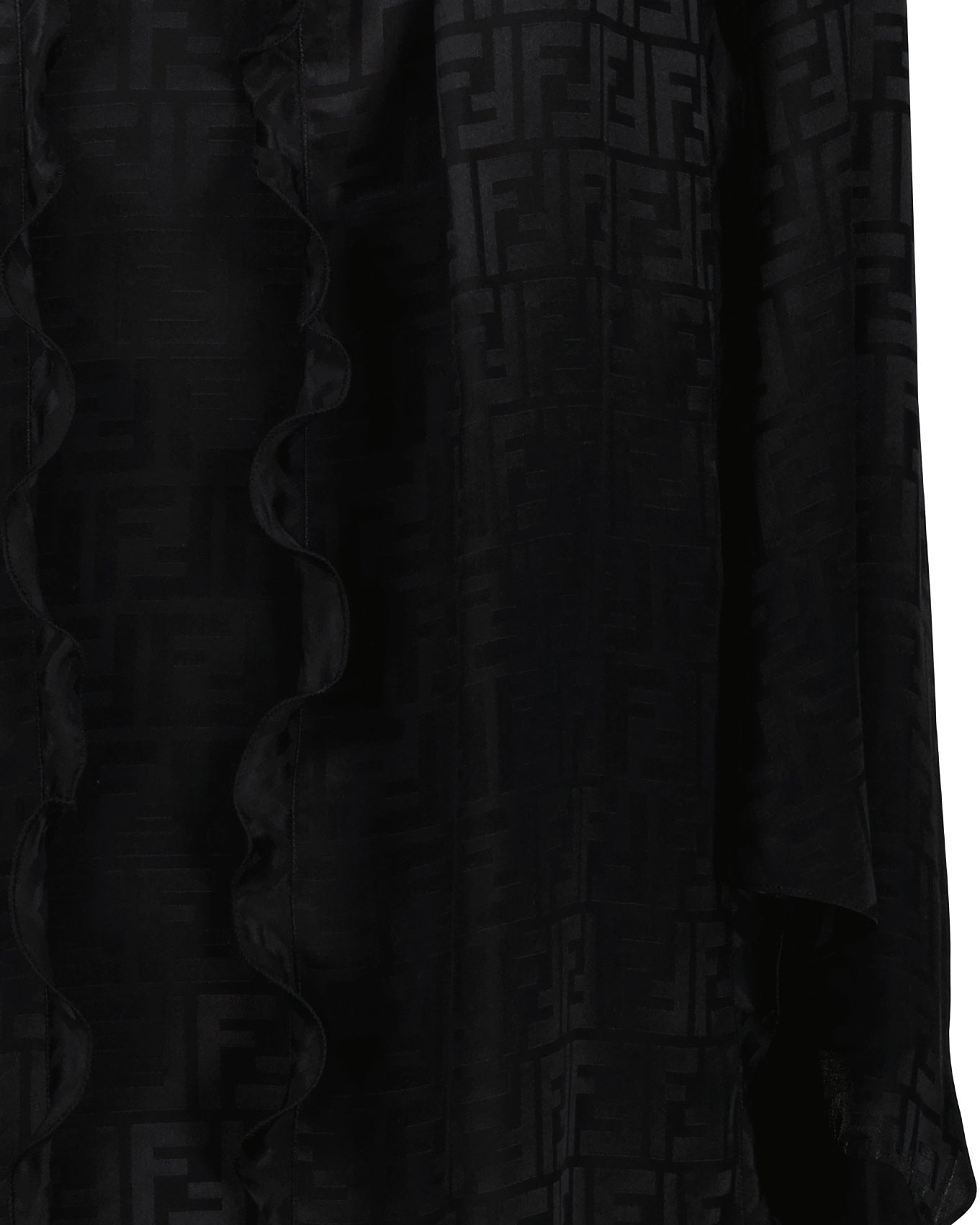 Vestidos Robe en soie FF Fendi Preto Femme