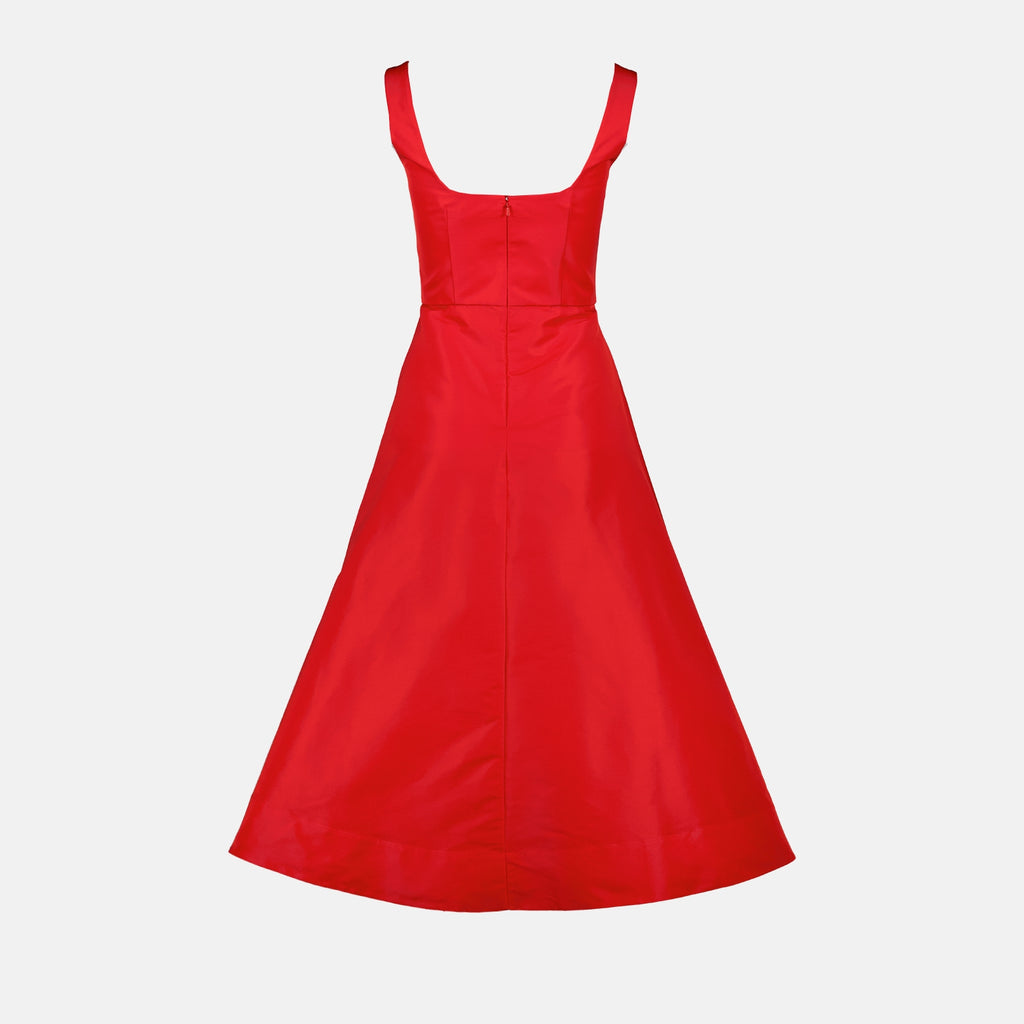 드레스 Robe évasée Alexander McQueen 빨간색 Femme