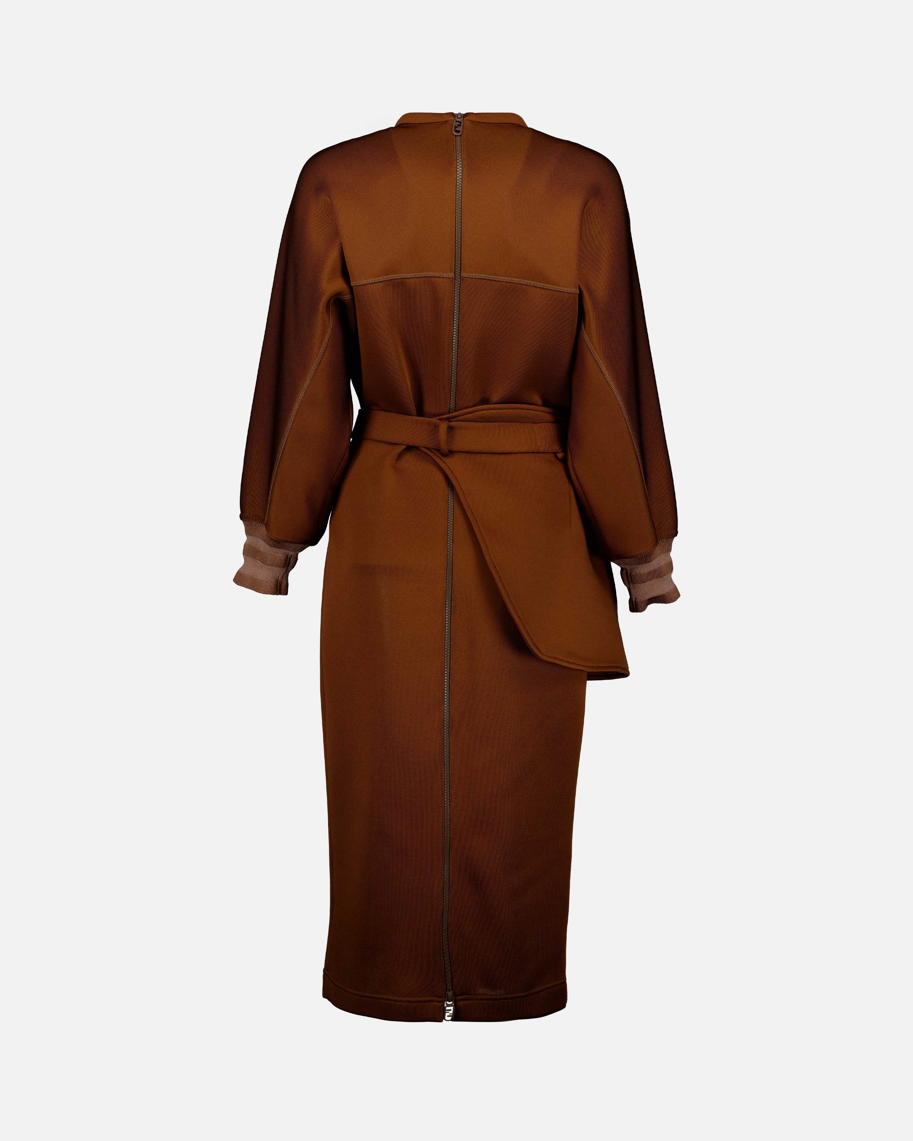 Vestidos Robe Fendi O'Lock Fendi Marrom Femme