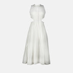 Kleider Robe fendue Alexander McQueen Weiß Femme