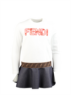 Vestuário Robe FF Fendi Branco Crianças