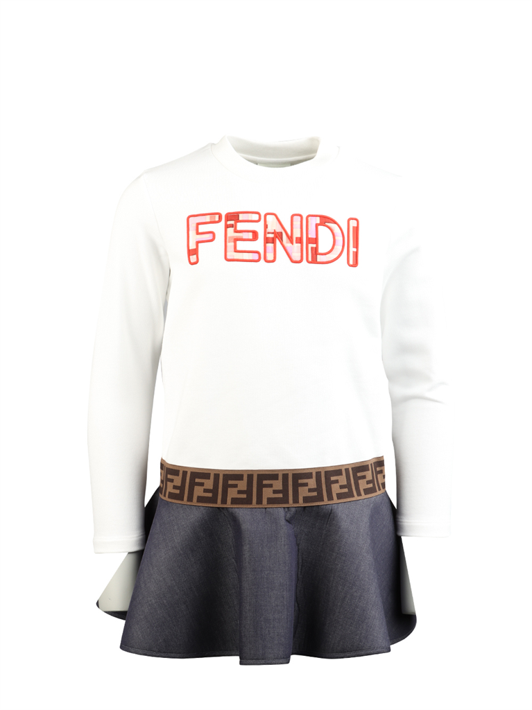 Vestuário Robe FF Fendi Branco Crianças