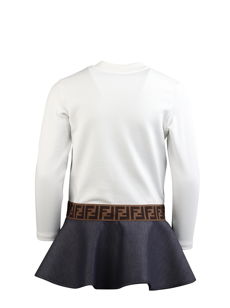 Vestuário Robe FF Fendi Branco Crianças