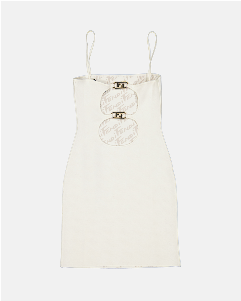 Vestidos Robe fourreau Fendi Branco Femme