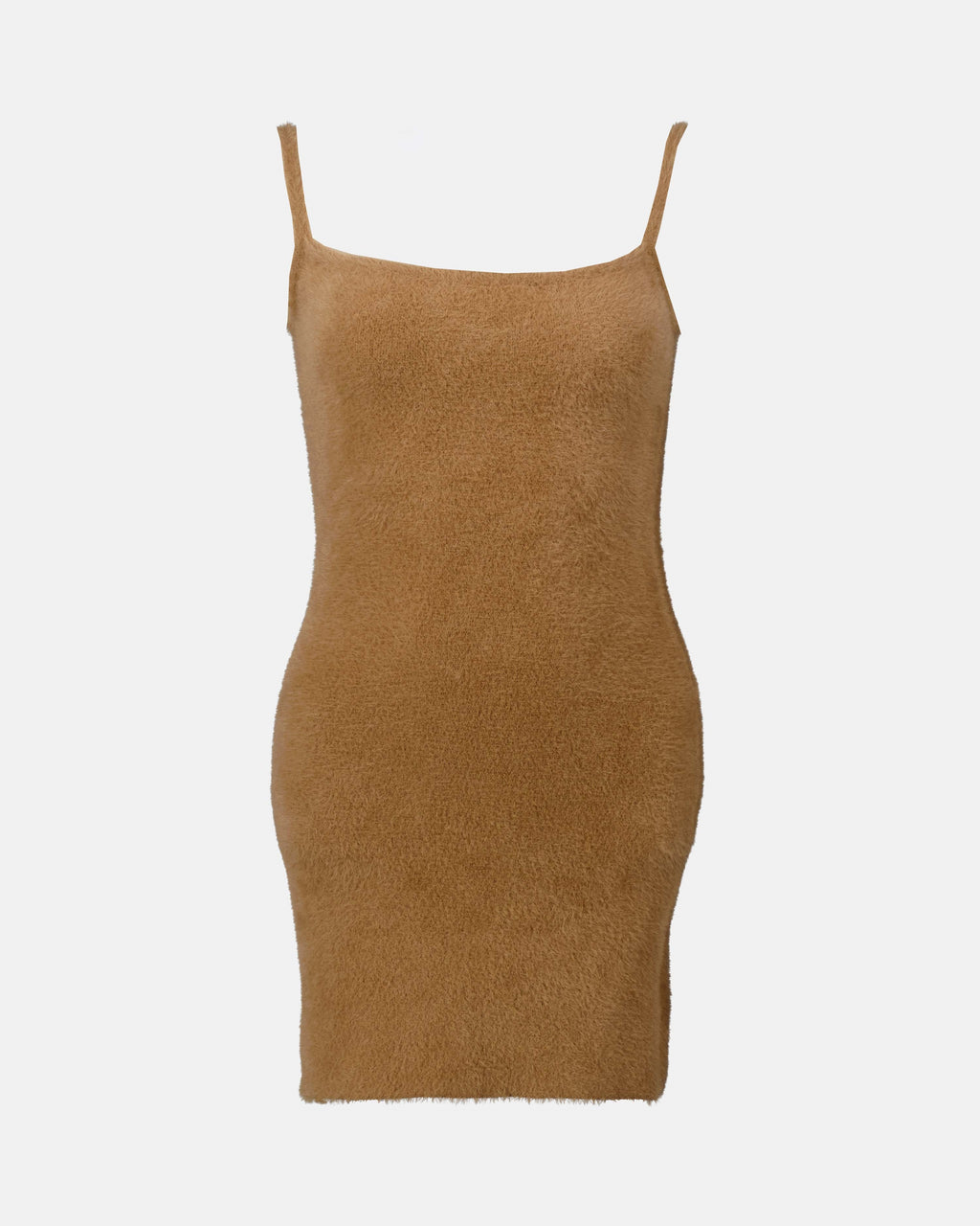 Vestidos Robe Fuzzy Off-White Marrom Femme