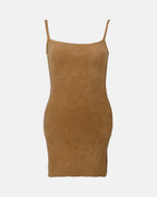 Vestidos Robe Fuzzy Off-White Marrom Femme