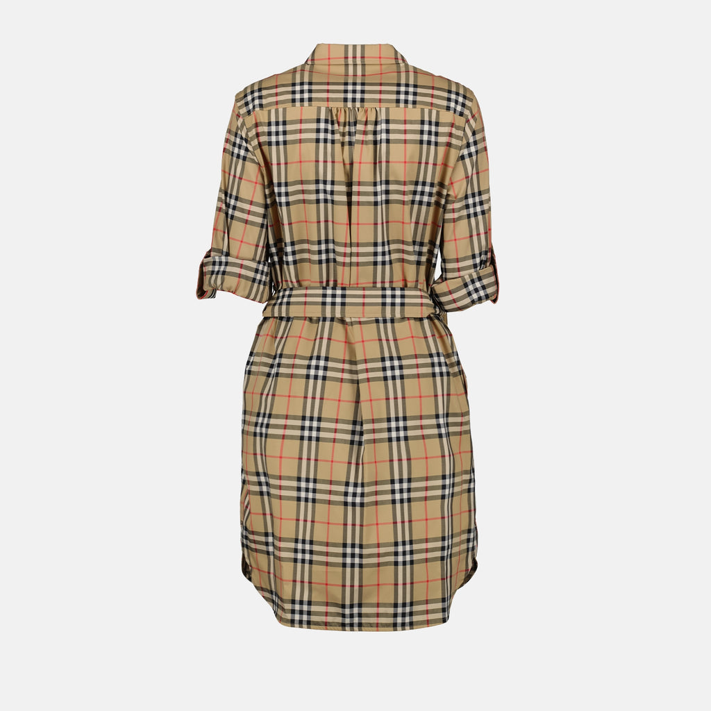 Vestidos Robe Giovanna à carreaux Burberry Bege Femme