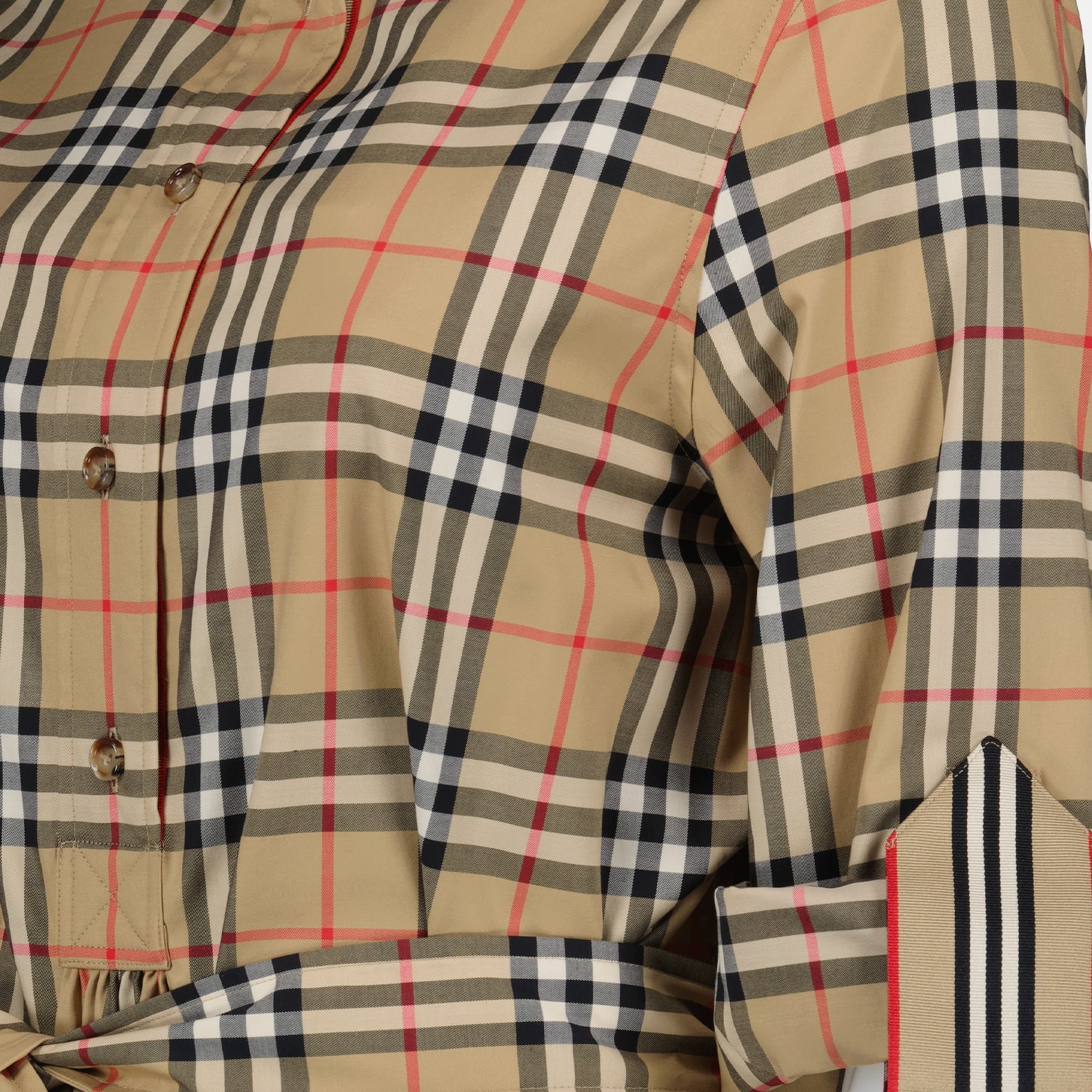 Vestidos Robe Giovanna à carreaux Burberry Bege Femme