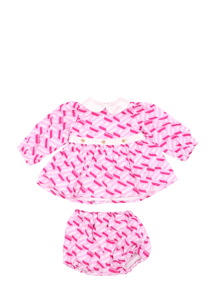Vestuário Vestido Greca Versace Rosa Crianças