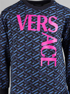 Bekleidung Robe La Greca Versace Blau Kinder