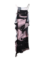 Kleider Robe liquid melt Off-White Schwarz Femme