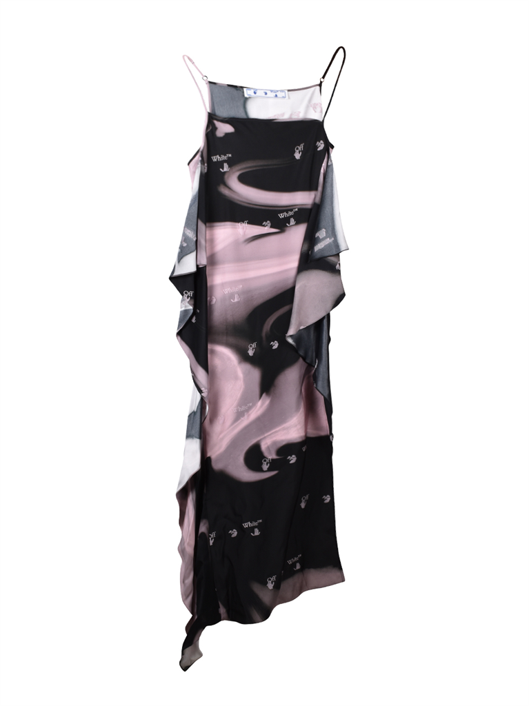Abiti Robe liquid melt Off-White Nero Femme