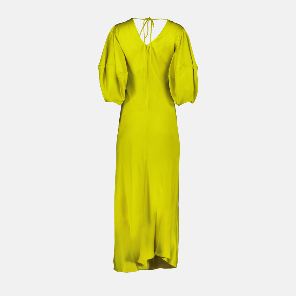 Vestidos Robe en satin Stella McCartney Amarelo Femme
