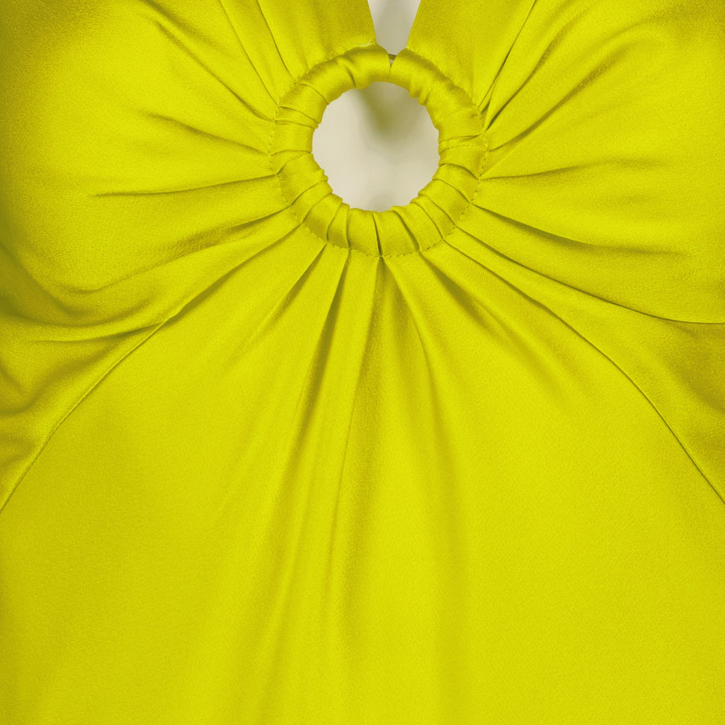 Vestidos Robe en satin Stella McCartney Amarelo Femme