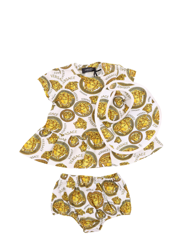 Bekleidung Robe Medusa Versace Weiß Kinder
