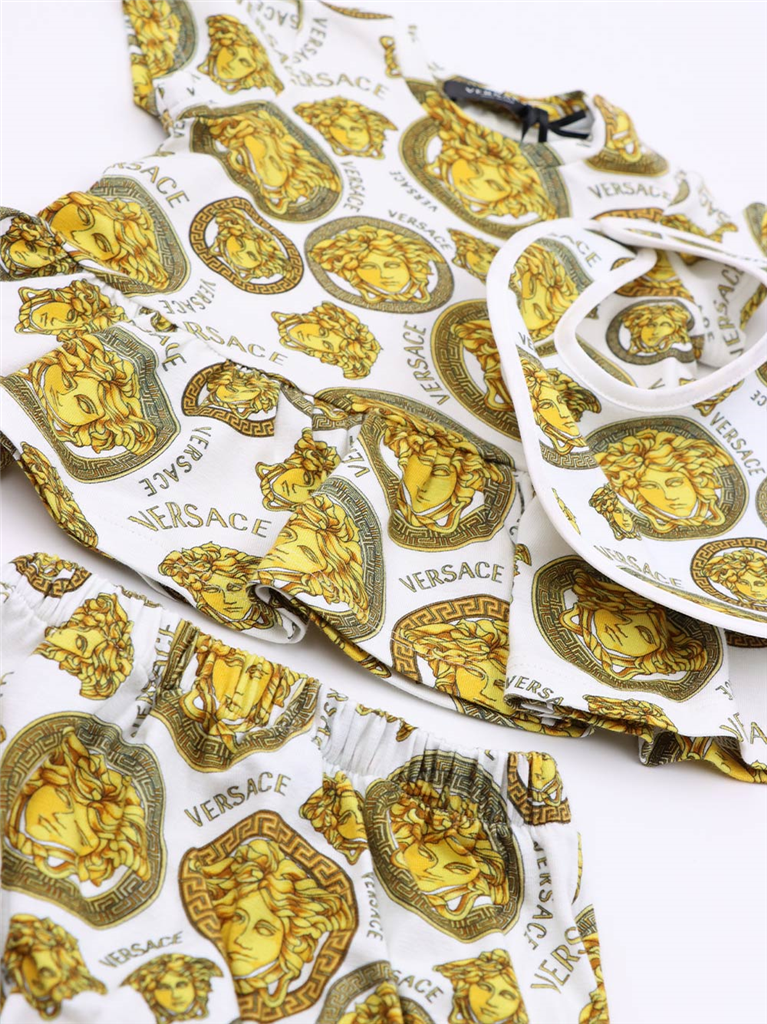 Bekleidung Robe Medusa Versace Weiß Kinder