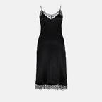 Vestidos Robe en satin Ami PARIS Preto Femme