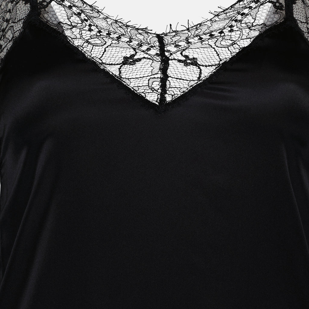 Vestidos Robe en satin Ami PARIS Preto Femme
