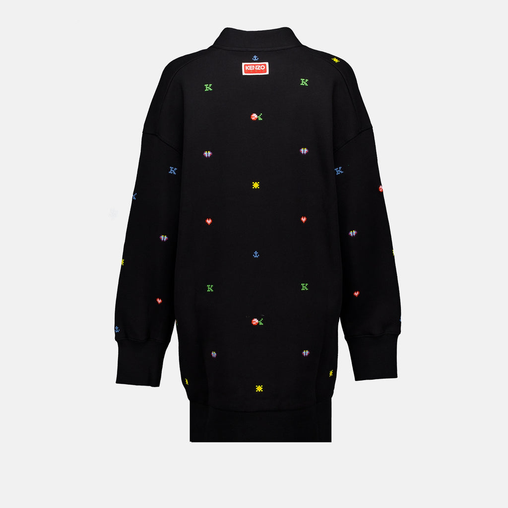 Vestidos Robe Kenzo Pixels Kenzo Preto Femme