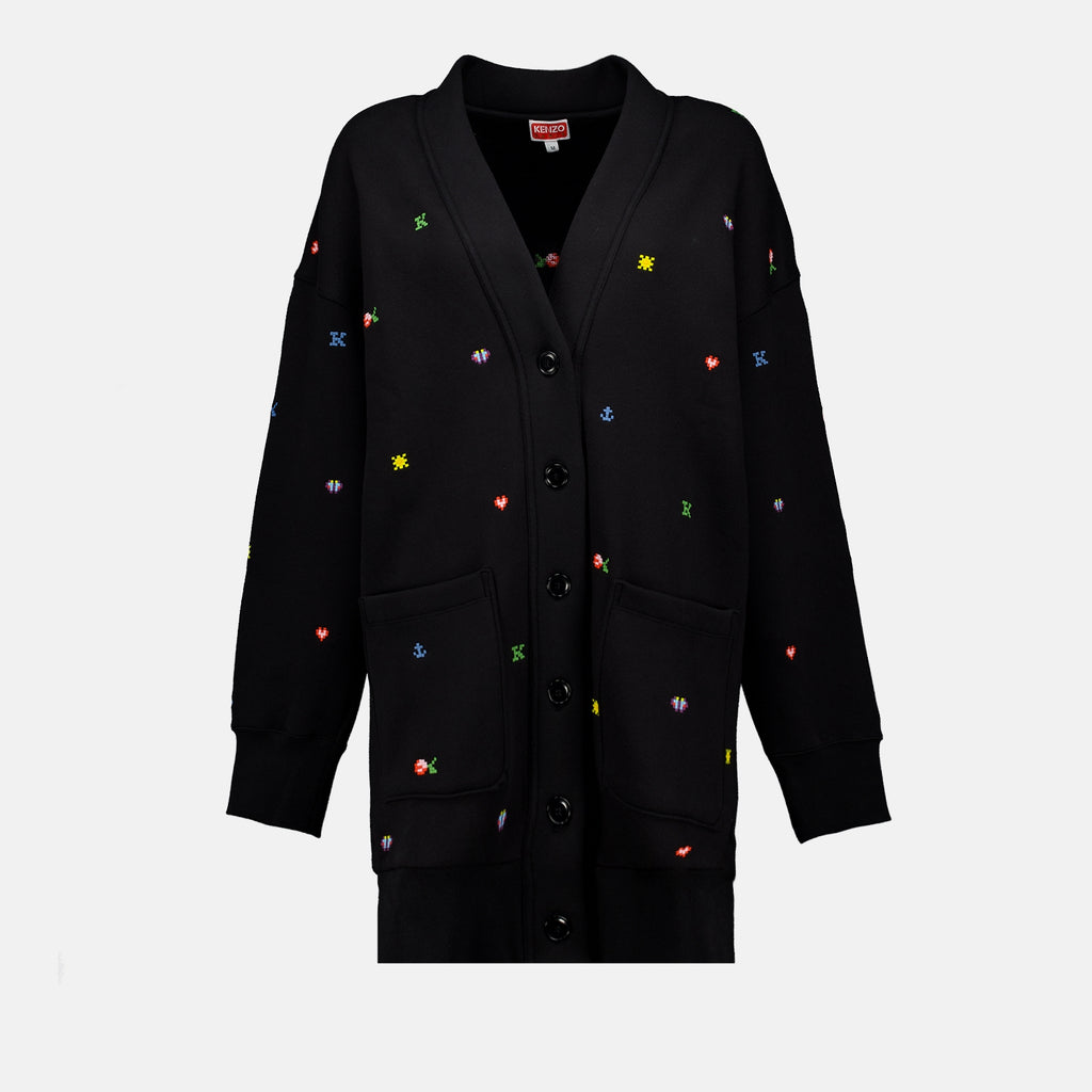Vestidos Robe Kenzo Pixels Kenzo Preto Femme