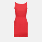 드레스 Robe Off Stamp Off-White 빨간색 Femme