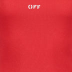 드레스 Robe Off Stamp Off-White 빨간색 Femme