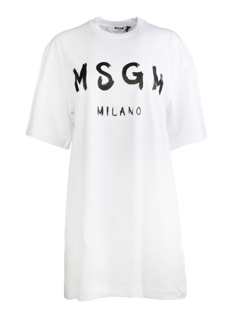 Abiti Robe T-shirt MSGM Bianco Femme