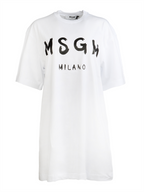 Abiti Robe T-shirt MSGM Bianco Femme