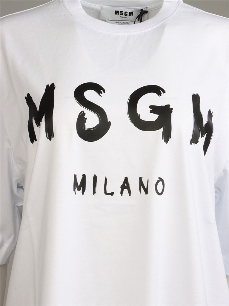 Robes Robe T-shirt MSGM Blanc Femme