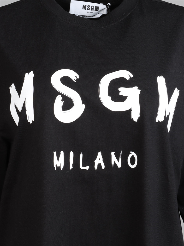 Robes Robe T-shirt MSGM Noir Femme