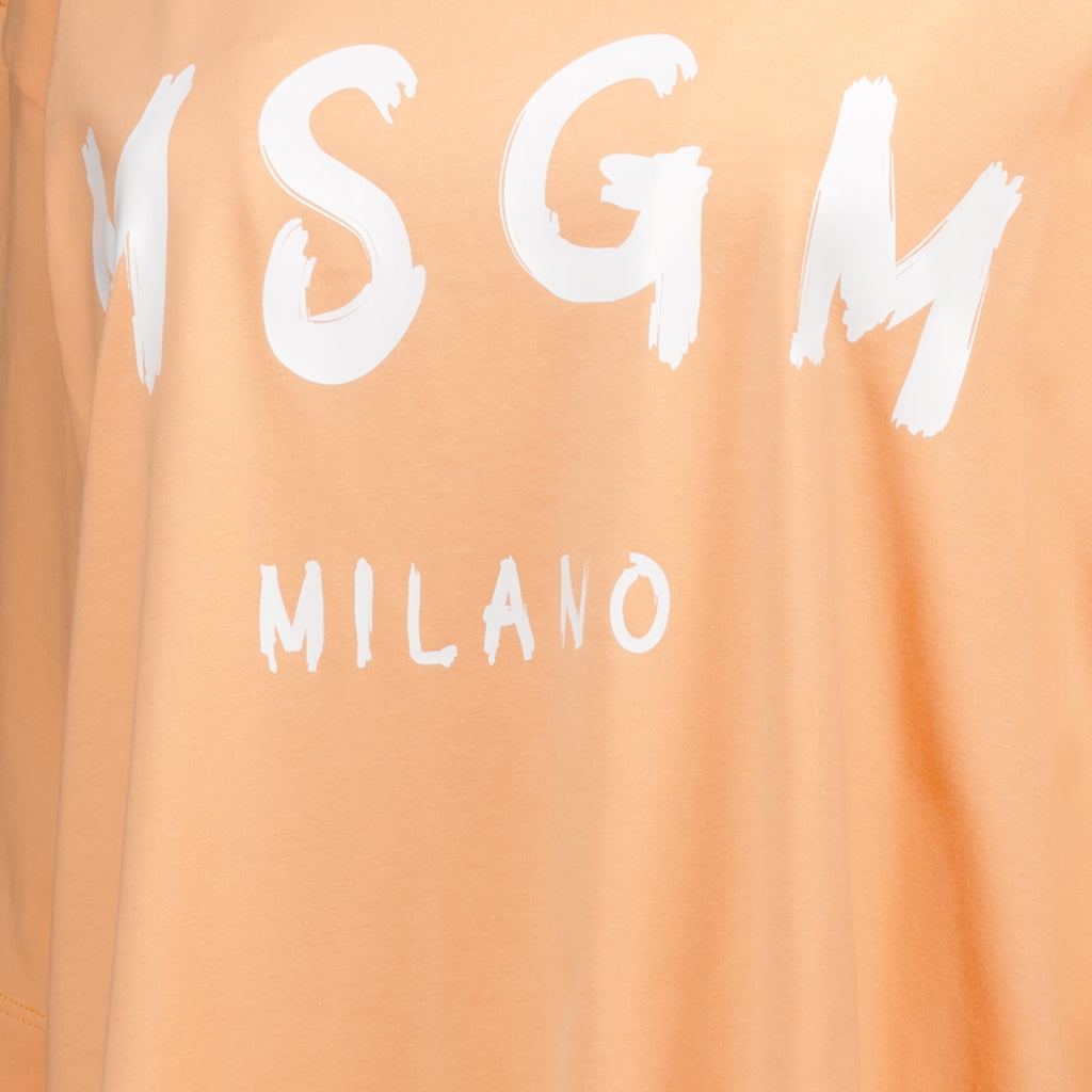 Abiti Robe T-shirt MSGM Arancia Femme